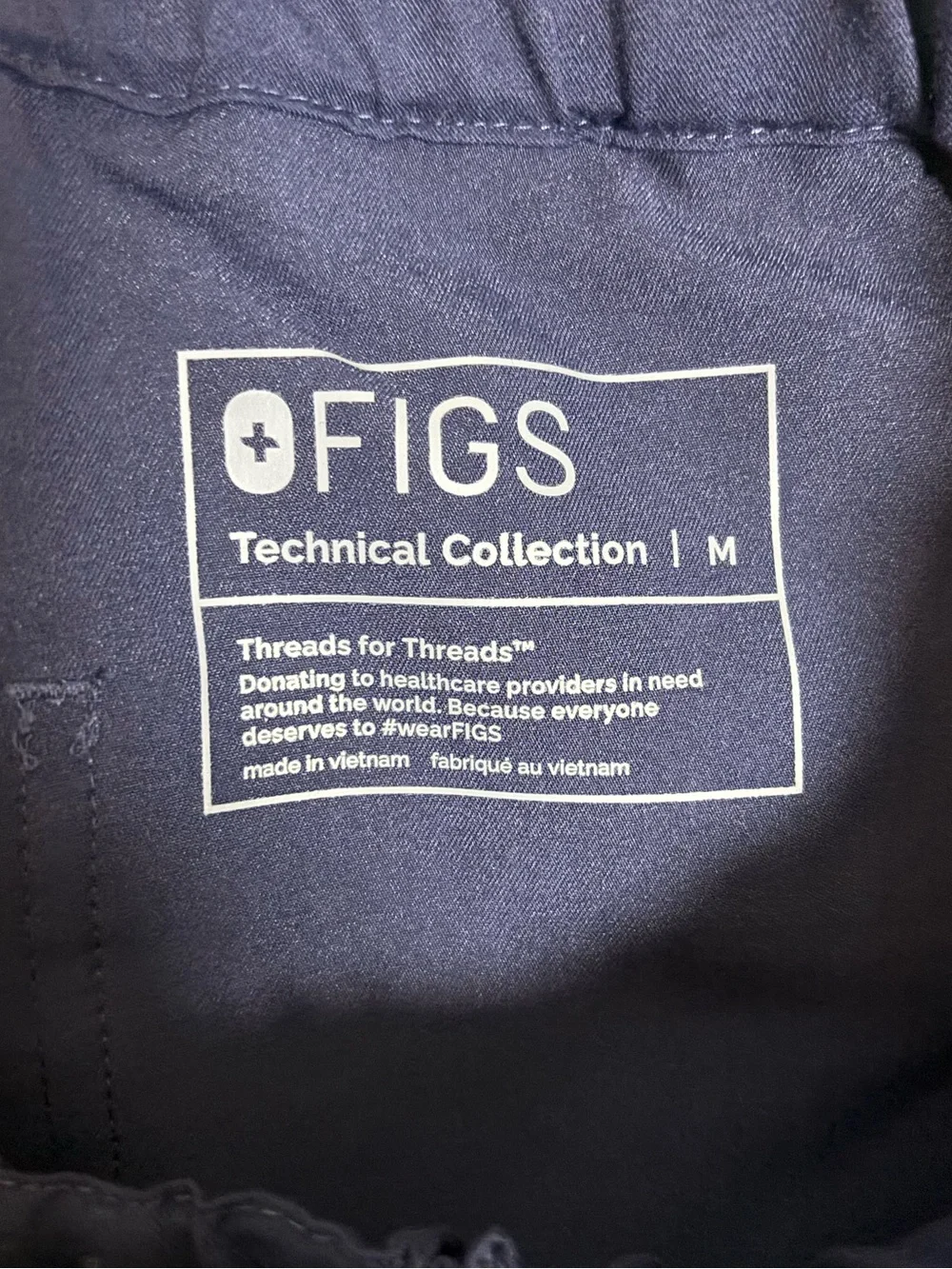 Figs Technical Collection Pisco Basic Pants Navy Scrub Size Medium (2 pair)